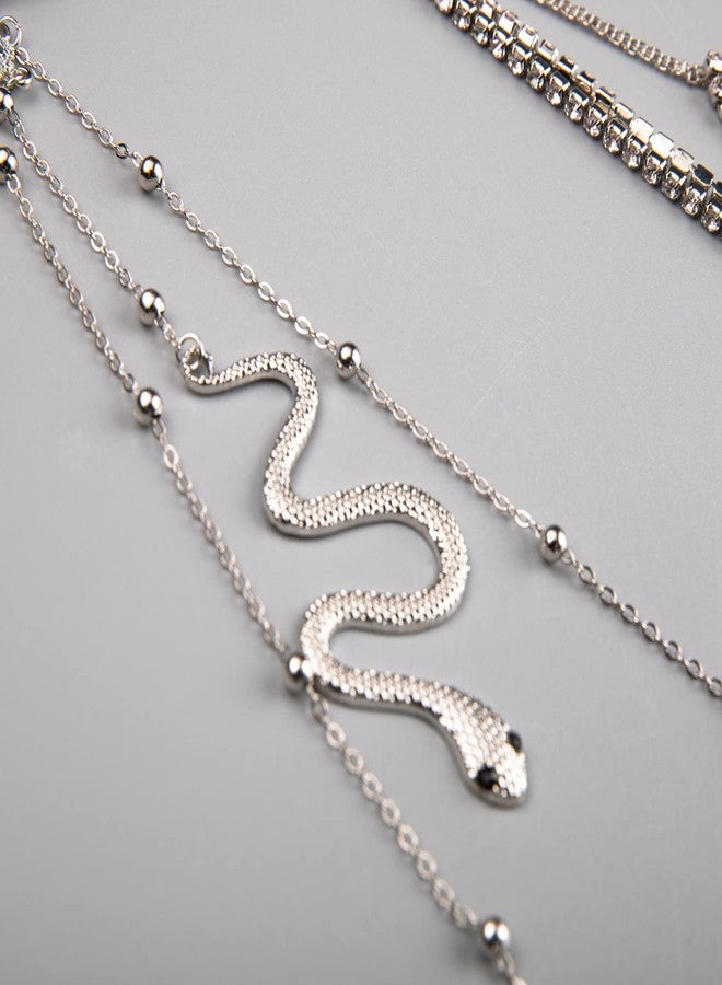 NICEIGHT Thigh Chains for Women 8PCS Leg Chains for Women Snake Leg Chain Layered Body Chain Beach Jewelry Set S - Image 3